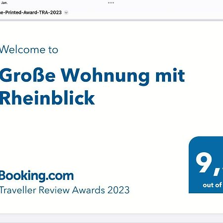 Grosse Wohnung Mit Rheinblick Boppard Eksteriør billede