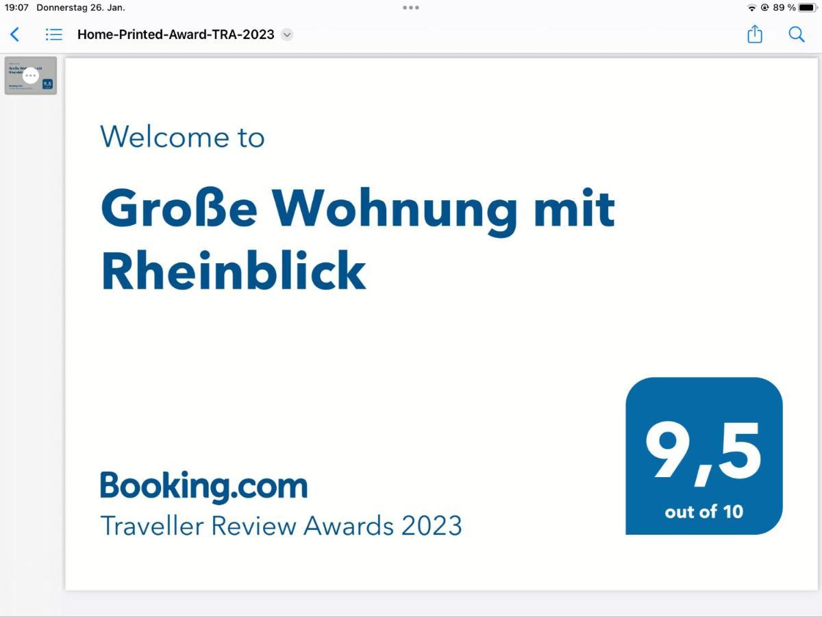 Grosse Wohnung Mit Rheinblick Boppard Eksteriør billede